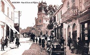 Mascara - Rue d'Oran et l'Eglise